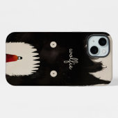 オオカミと小さな赤い乗馬フード iPhoneケース (裏面横)
