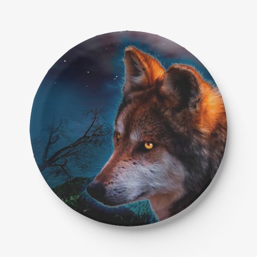 オオカミと月は真中にいる ペーパープレート (正面)