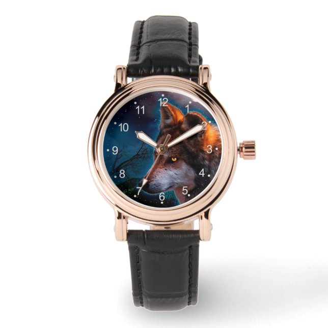 オオカミと月は真中にいる 腕時計 (正面)