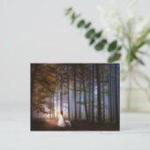 オオカミと歩くの森を抜けた魔法 ポストカード (スタンド正面)