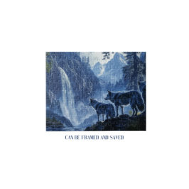 オオカミと滝 ジグソーパズル