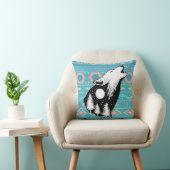 オオカミと自然 クッション (椅子)