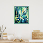 オオカミに乗る魔導師 ポスター (キッチン)