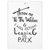 オオカミに私を投げろ!やる気を起こさせる引用文 クリップボード (裏面)