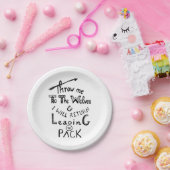 オオカミに私を投げろ！やる気を起こさせる引用文 ペーパープレート (パーティー)