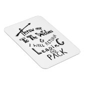 オオカミに私を投げろ!やる気を起こさせる引用文 マグネット (右側)