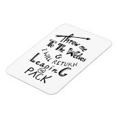 オオカミに私を投げろ!やる気を起こさせる引用文 マグネット (左側)