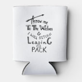 オオカミに私を投げろ！やる気を起こさせる引用文 缶クーラー (正面)