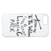 オオカミに私を投げろ!やる気を起こさせる引用文 Case-Mate iPhoneケース (裏面(横))