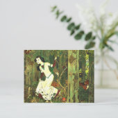 オオカミに追われる白雪姫 ポストカード (スタンド正面)