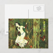 オオカミに追われる白雪姫 ポストカード (正面/裏面)