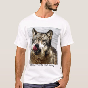 オオカミのように空腹 Tシャツ