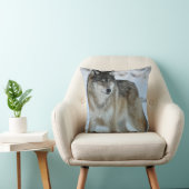 オオカミのアメリカ人のMoJoの枕 クッション (椅子)