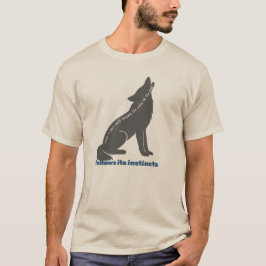オオカミのアート作品 Tシャツ