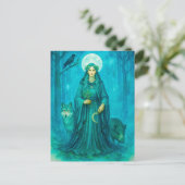 オオカミのイノシシとカラスを持つケルトの薬局 シーズンポストカード (スタンド正面)