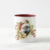 オオカミのクリスマスのマグ マグカップ (中央)