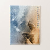 オオカミのゲームパズルイエローストーン ジグソーパズル (縦)