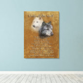 オオカミのコード キャンバスプリント (インサイチュ (ウッドフロア))