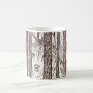 オオカミのコーヒーのマグの分離 コーヒーマグカップ