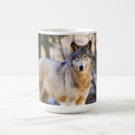 オオカミのコーヒーマグ コーヒーマグカップ (中央)