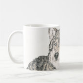 オオカミのコーヒー・マグの男性指導者 コーヒーマグカップ (左)