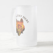 オオカミのサンセットアイズ2106 フロストグラスビールジョッキ (正面左)