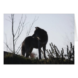 オオカミのシルエット