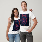 オオカミのスウェットシャツフーディ Tシャツ (ユニセックス)