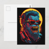 オオカミのゾンビ ポストカード (正面/裏面)