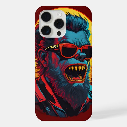 オオカミのゾンビ iPhoneケース (裏面)