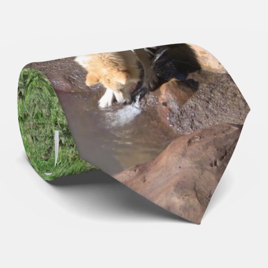 オオカミのタイ ネクタイ (ロール)