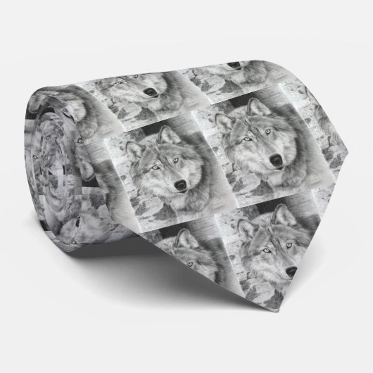 オオカミのタイ#1 ネクタイ (ロール)