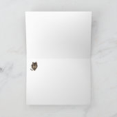 オオカミのトーテム、動物ガイドの感動的な記号 カード (内部)