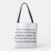 オオカミのトート トートバッグ (裏面)