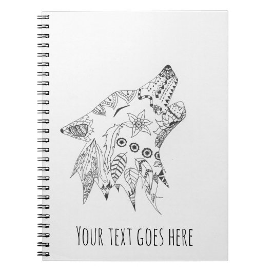 オオカミのノート ノートブック (正面)