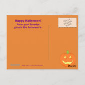 オオカミのハロウィン葉書 ポストカード (裏面)