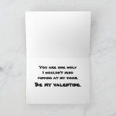 オオカミのバレンタインカード シーズンカード (内部)