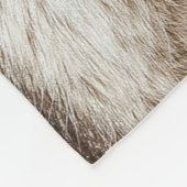 オオカミのフリースブランケット フリースブランケット (角)