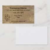 オオカミのプリント 名刺 (正面/裏面)