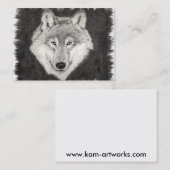 オオカミのプロフィールカードの目 名刺 (正面/裏面)