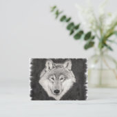 オオカミのプロフィールカードの目 名刺 (スタンド正面)
