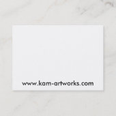 オオカミのプロフィールカードの目 名刺 (裏面)