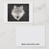 オオカミのプロフィールカード 名刺 (正面/裏面)
