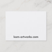 オオカミのプロフィールカード 名刺 (裏面)