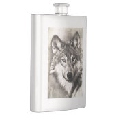 オオカミのポートレート フラスク (右)