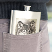 オオカミのポートレート フラスク (インサイチュ)