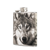 オオカミのポートレート フラスク (左)