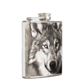 オオカミのポートレート フラスク (右)