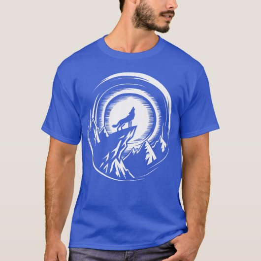 オオカミのモダンガールフレンド Tシャツ (正面)