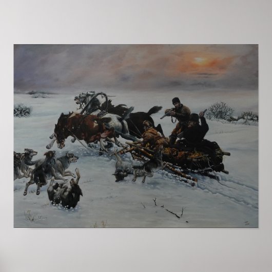 オオカミの冬の攻撃 ポスター (正面)